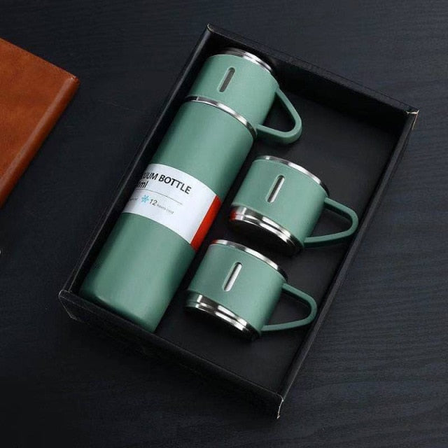 Aatisons Stainless Steel Tea Coffee Mug Thermos Flask Hot and Cold Double  Wall 380ML