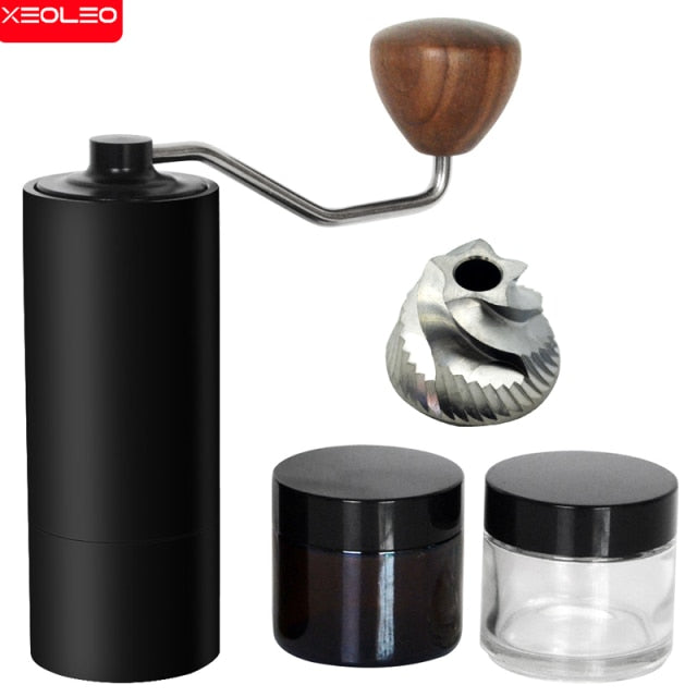 XEOLEO Manual Coffee grinder Portable coffee grinder Aluminum Coffee miller coffee bean milling machine 25g Conical burr grinder
